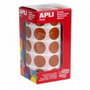 APLI Gomets Redondos Marrón Ø 20 mm, 1.770 uds.